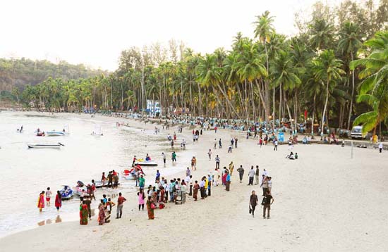 Andaman Lagoons - Popuplar Destination, City Tour, Place to Visit or Sightseeing - Corbyn's Cove Beach at Port Blair in Andaman Islands